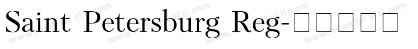 Saint Petersburg Reg字体转换